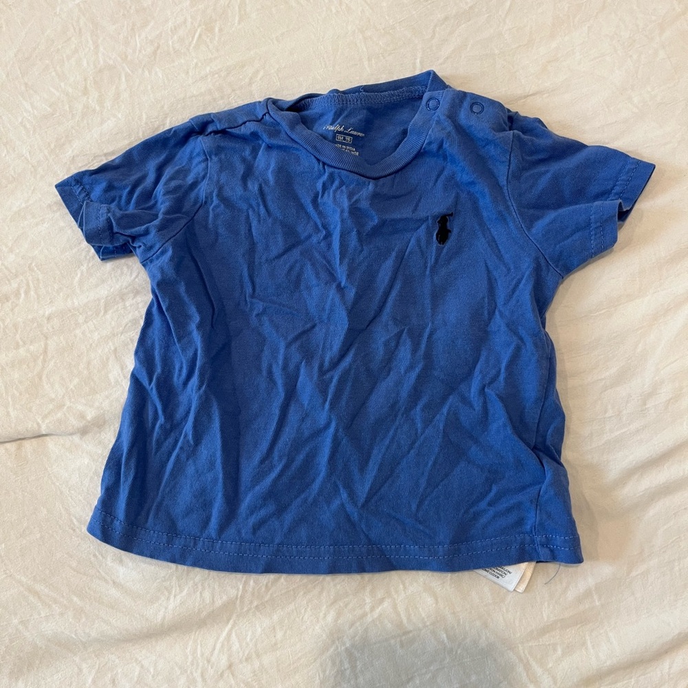 Ralph Lauren Blue Short Sleeve Tee Boys’ 9 mo